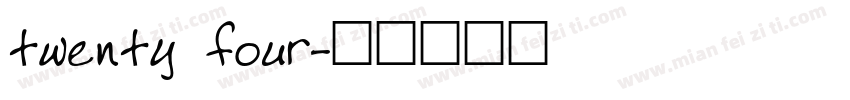 twenty four字体转换